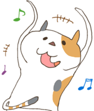 The cat enjoys life sticker #11188436