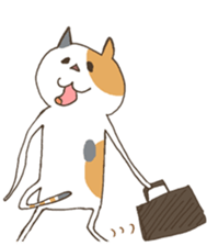 The cat enjoys life sticker #11188441