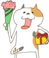 The cat enjoys life sticker #11188446