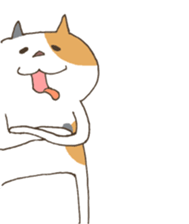 The cat enjoys life sticker #11188453