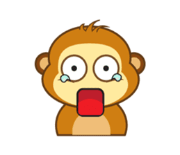 Cute Yellow Monkey sticker #11189344