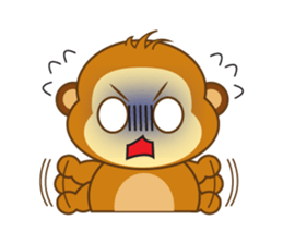 Cute Yellow Monkey sticker #11189378