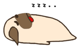 Lazy Pug sticker #11190312