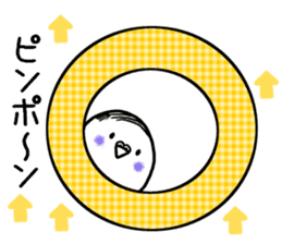 Parakeet father went bald sticker #11190465