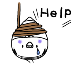 Parakeet father went bald sticker #11190467