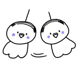 Parakeet father went bald sticker #11190468