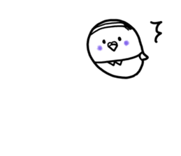 Parakeet father went bald sticker #11190473