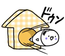 Parakeet father went bald sticker #11190474