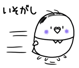 Parakeet father went bald sticker #11190475