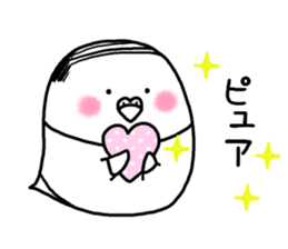 Parakeet father went bald sticker #11190476