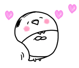 Parakeet father went bald sticker #11190483