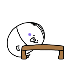 Parakeet father went bald sticker #11190484