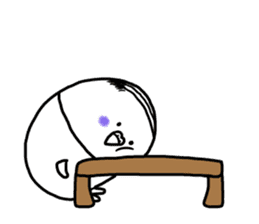 Parakeet father went bald sticker #11190484