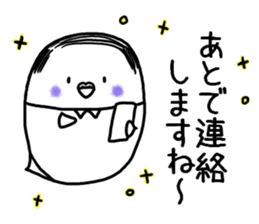 Parakeet father went bald sticker #11190488