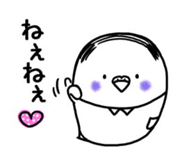 Parakeet father went bald sticker #11190490