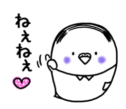 Parakeet father went bald sticker #11190490