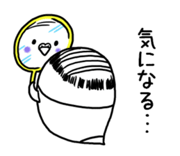 Parakeet father went bald sticker #11190494