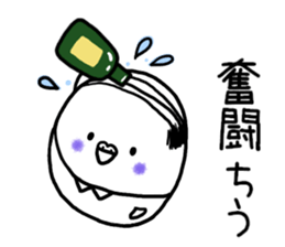 Parakeet father went bald sticker #11190495