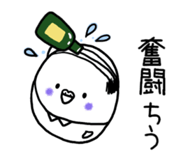 Parakeet father went bald sticker #11190495