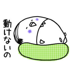 Parakeet father went bald sticker #11190496