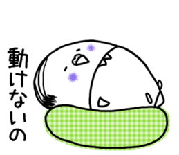 Parakeet father went bald sticker #11190496