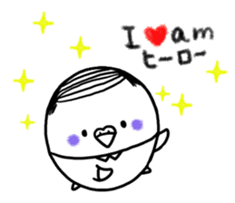 Parakeet father went bald sticker #11190503