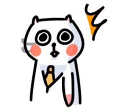 White Cat' Every Day sticker #11191270