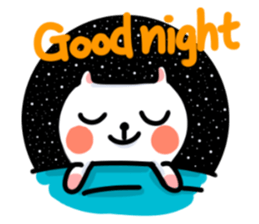 White Cat' Every Day sticker #11191271