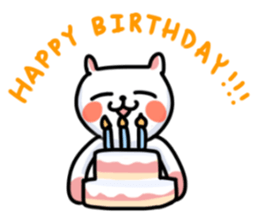 White Cat' Every Day sticker #11191287