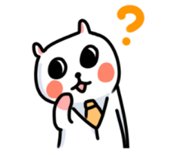 White Cat' Every Day sticker #11191290