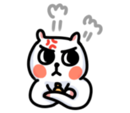 White Cat' Every Day sticker #11191292