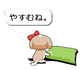 Shih Tzu dog and Friends. sticker #11191866