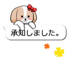 Shih Tzu dog and Friends. sticker #11191874