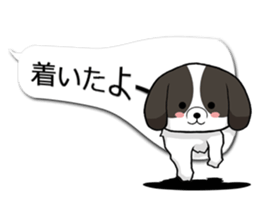 Shih Tzu dog and Friends. sticker #11191898