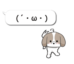 Shih Tzu dog and Friends. sticker #11191903
