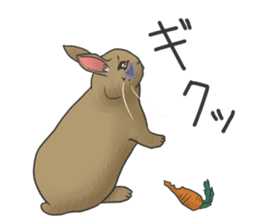 Stress rabbit sticker #11192926