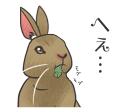Stress rabbit sticker #11192936