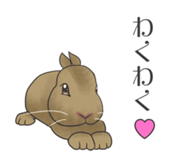 Stress rabbit sticker #11192948