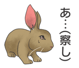 Stress rabbit sticker #11192949