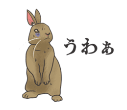 Stress rabbit sticker #11192954
