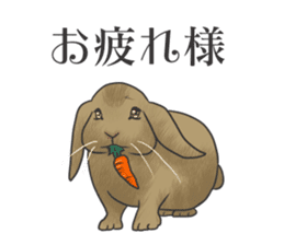 Stress rabbit sticker #11192956