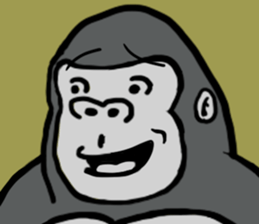 cosplay gorira 2 sticker #11193356