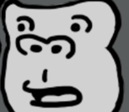 cosplay gorira 2 sticker #11193358