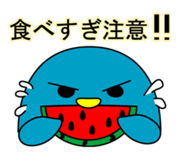 Event Hen round pen summer sticker #11193621