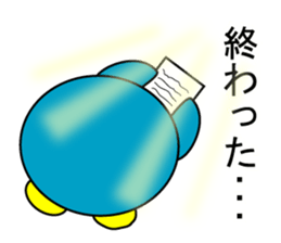 Event Hen round pen summer sticker #11193632