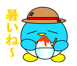 Event Hen round pen summer sticker #11193633