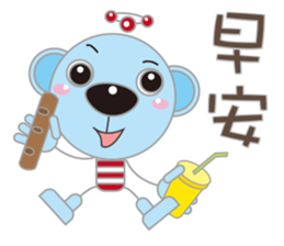 Love Blue Bear sticker #11193813