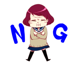 the high school girls sticker #11195003