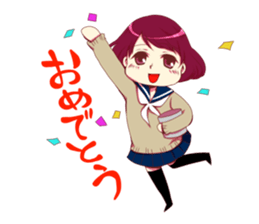 the high school girls sticker #11195009