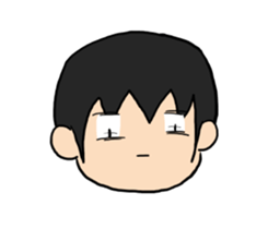 Sleeping Japanese man sticker #11196362